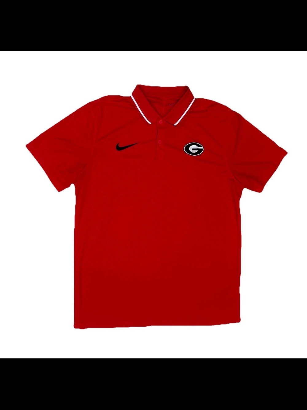 Nike Dri Fit University of Georgia Bulldogs Polo Men’s Red Large Gameday Golf